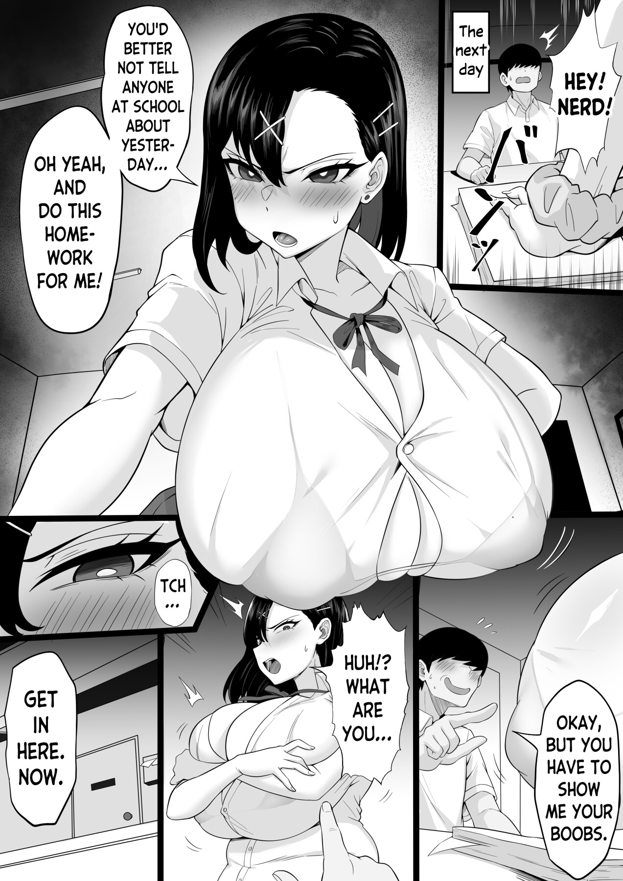 Hentai Manga Comic-Busty Gyaru's Secret-Read-8